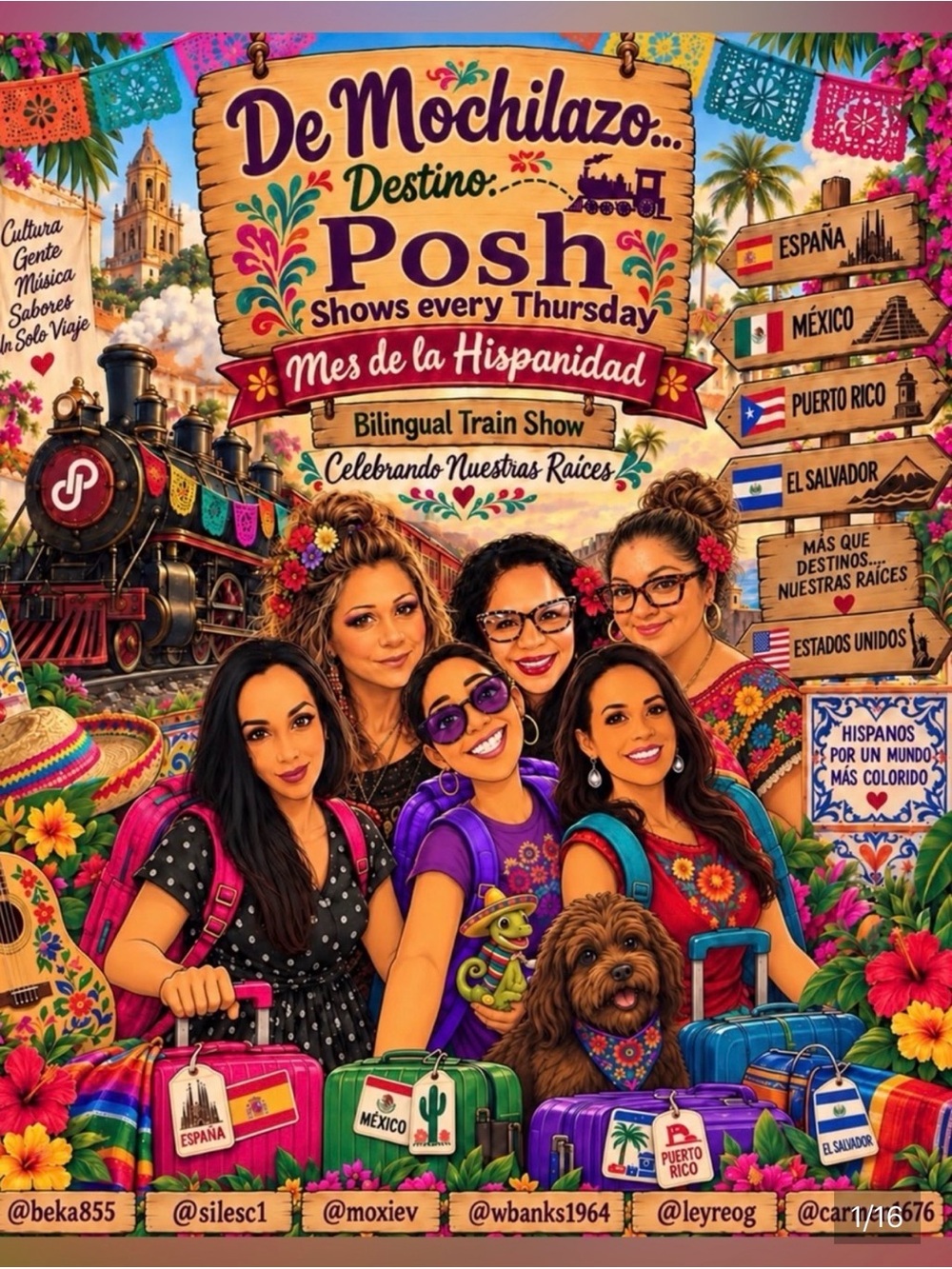De Mochilazo Destino Posh Share Show - Bilingual